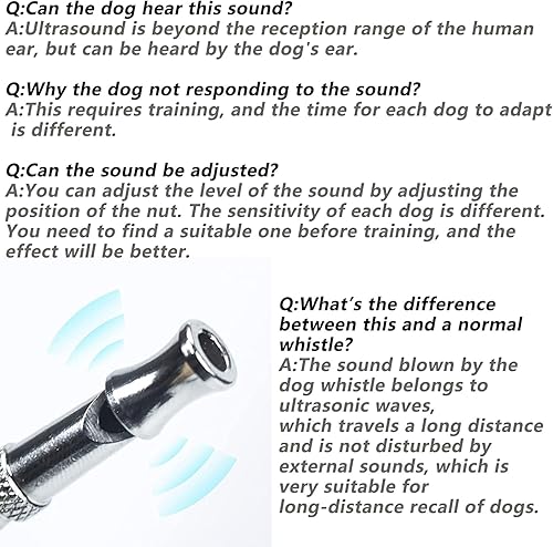 Miniatura 3 de Silbato para perro para detener los ladridos, paquete de 2 silbatos ultrasónicos profesionales para perros para dejar de ladrar, entrenamiento de