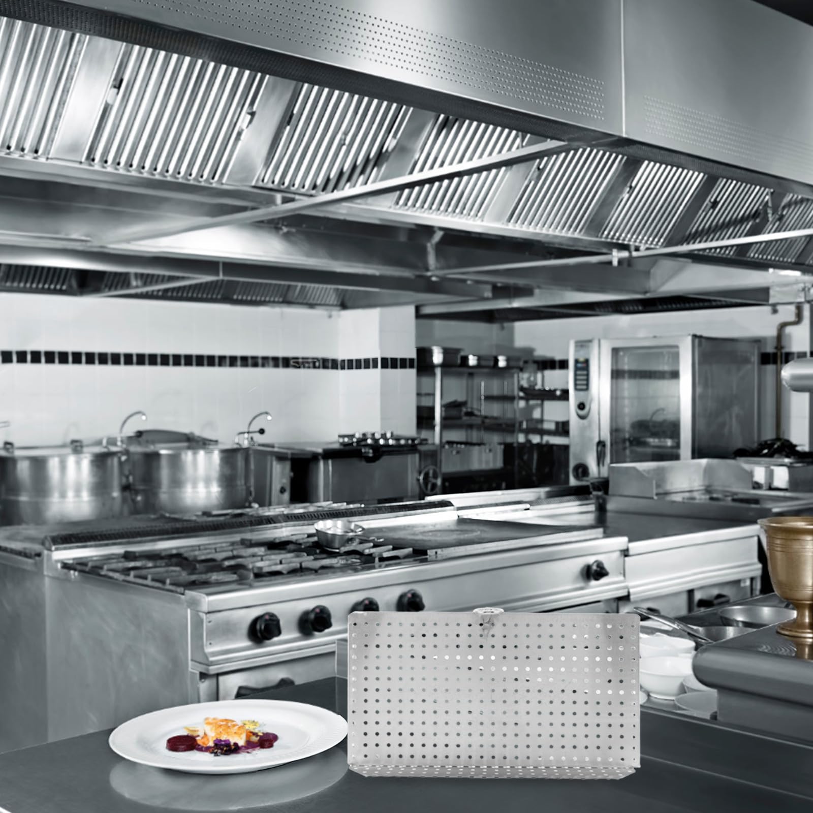 Divisore per Cuocipasta Commerciale in Acciaio Inox | Design di Cottura Separata, Scomparti con Sezione Divisoria, Uso in Cucina Professionale
