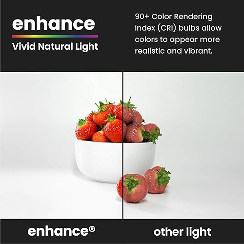 Miniatura 7 de Feit Electric Bombilla LED transparente A19 de base media, equivalente a 60 W, vida útil de 15 años, 810 lúmenes, blanco brillante de 3000 K,