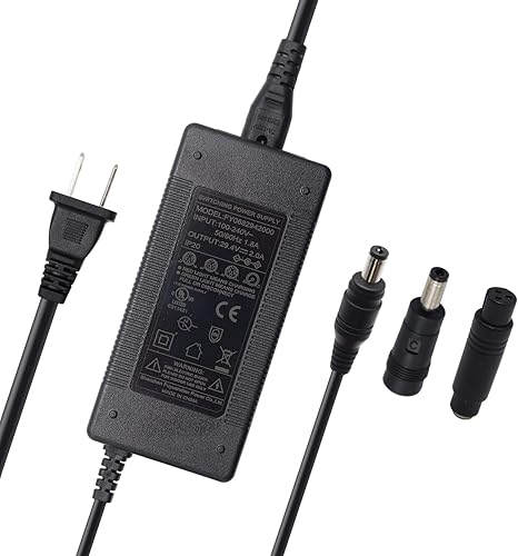 Adaptador de fuente de alimentación del cargador de 29.4V 2A para batería de litio de 24V 7S, cargador de batería de iones de litio, enchufe redondo