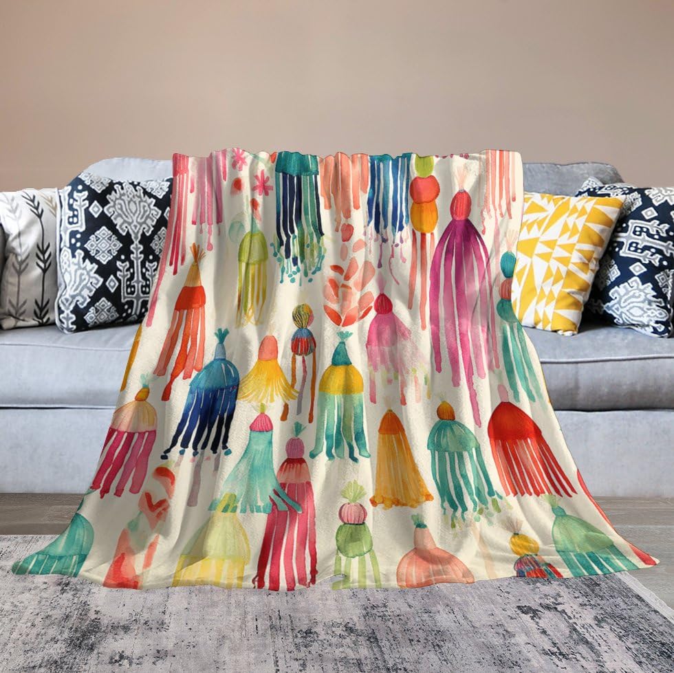 Couverture micro polaire flanelle légère contre le froid de la climatisation au salon