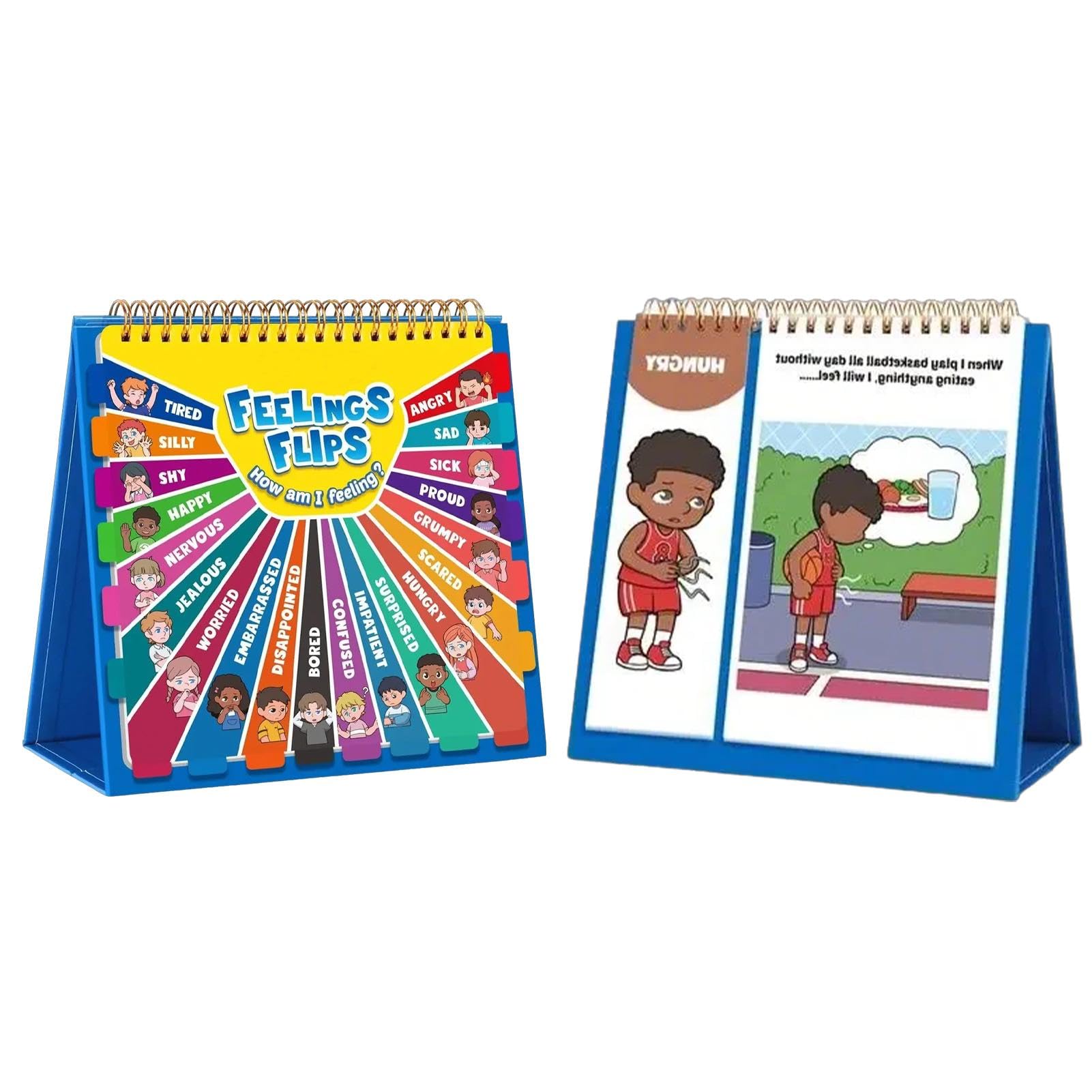 Feelings and Emotions Book for Kids Flipbook Social Activities for Kids and Teens, Help Children and Tweens Express Their Emotions and Reduce Anger and