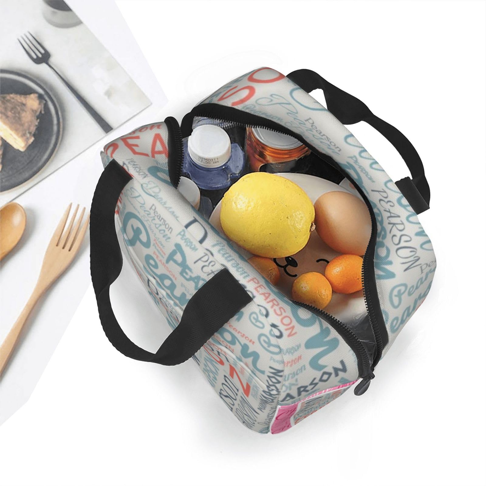 PACKROO Borsa Pranzo Espandibile Per Bambini - Termica E Impermeabile Con Targhetta Nome, Stampa Messicana Alebrijes - 3
