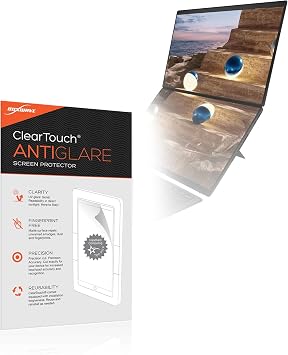 BoxWave Screen Protector Compatible with ASUS Zenbook Duo UX8407 14 in - ClearTouch Anti-Glare 2-Pack, Anti-Fingerprint Matte Film Skin