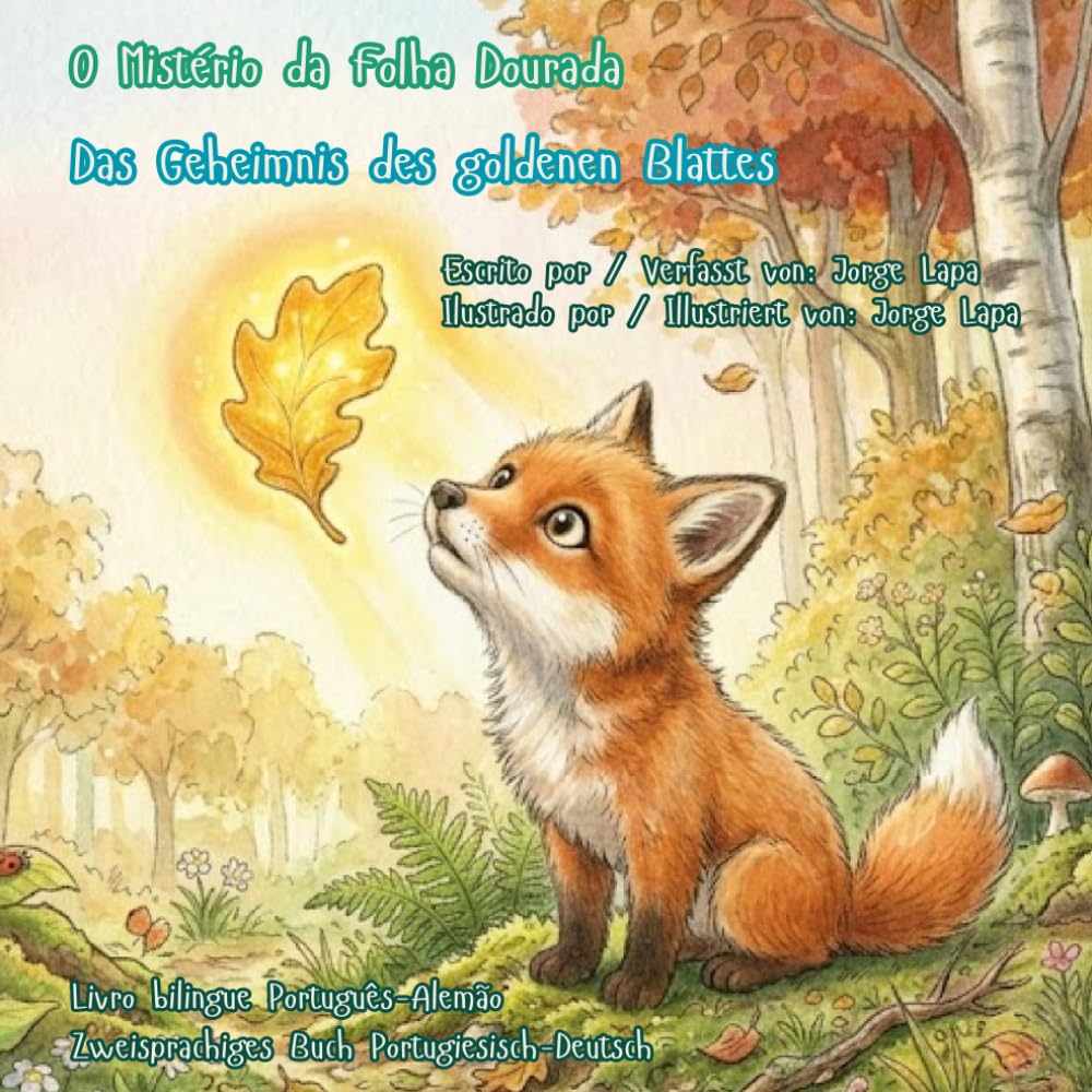 Das Geheimnis des goldenen Blattes / O Mistério da Folha Dourada: Livros bilíngues – português-alemão / Zweisprachige Bücher – Portugiesisch-Deutsch