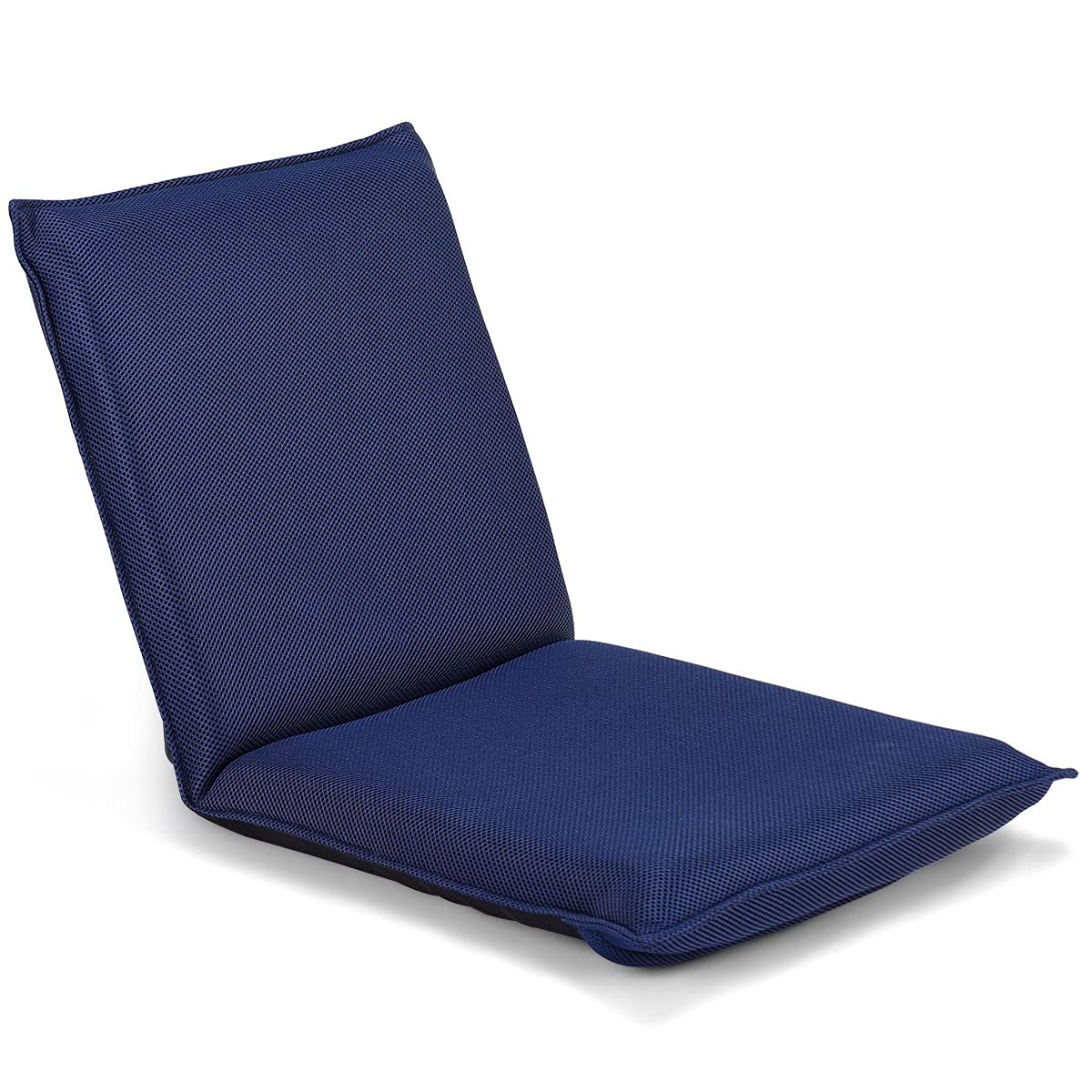 BestComfort Folding Floor Chair, 6-Position Adjustable Meditation Chair, Video Gaming Chair w/Back Support for Reading TV Watching, Portable Floor