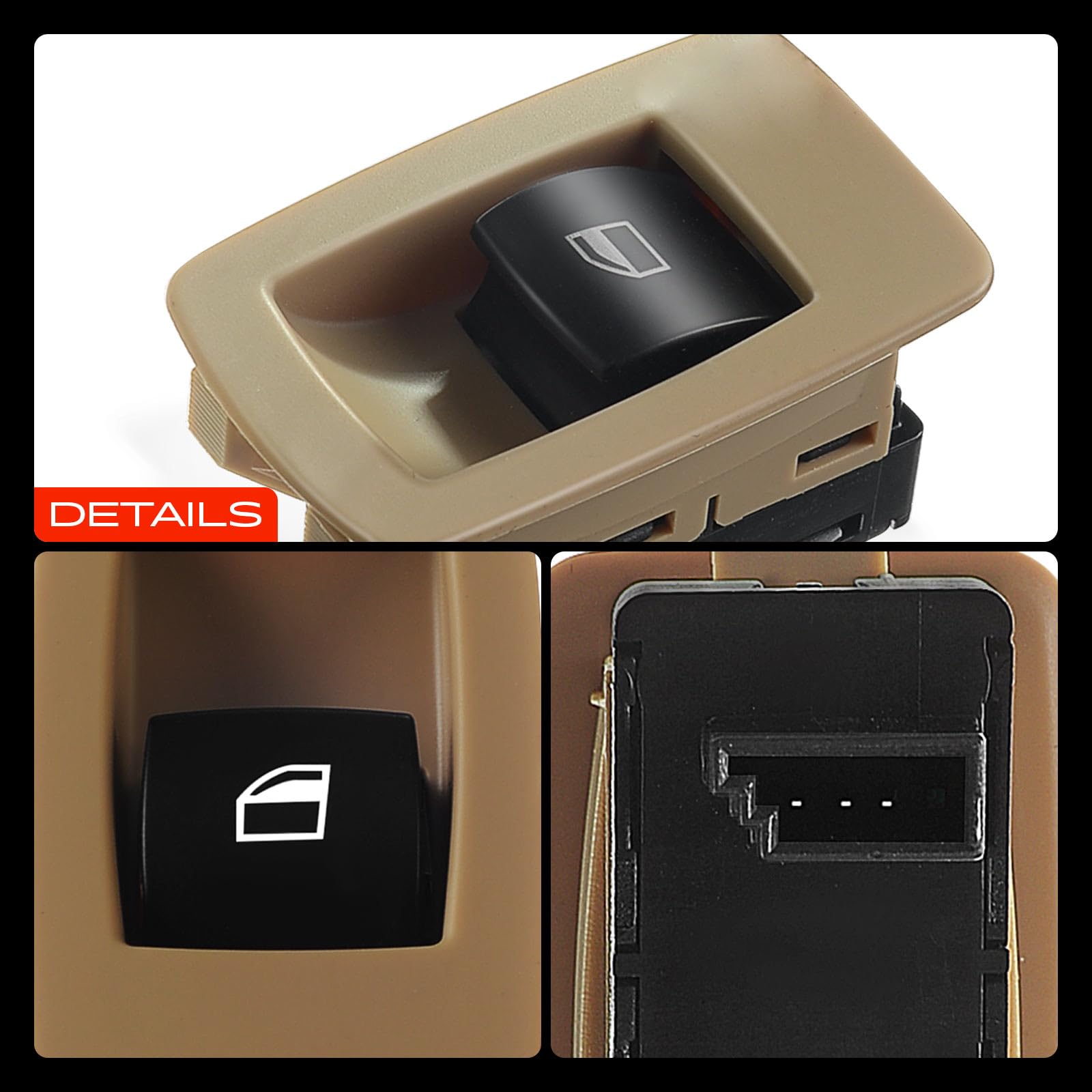 NEVOSA-Interruptor De Elevalunas Delantero Y Derecho Para Coche