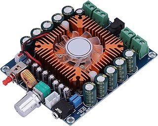 4 * 50W 4 Channels Digital Amplifier Board, Stable Current Multi Protection Amplifier, DC 12 16V Large Power HiFi Stereo Amplifier Board, IC Smart Cooling Amplifier Board
