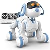 Remote Control Robot Dog, Touch Sensor Head, Emotional Reactions, Dancing Feature, Voice Command Retrieval, Remote Control Use, Rechargeable Robot Dog Toy for Kids