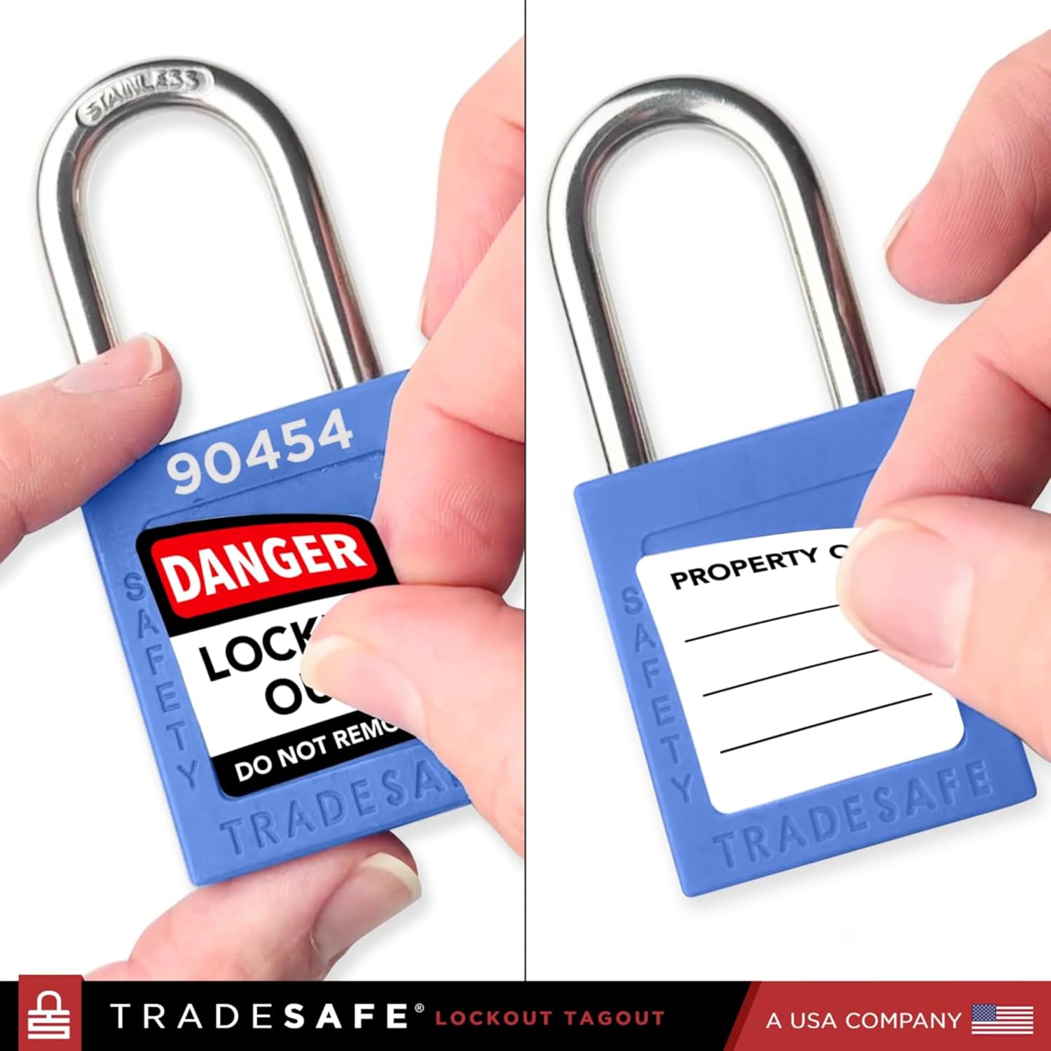 TRADESAFE Lockout Tagout Locks Bundle - 10pcs Red, 10pcs Green, 10pcs Blue Lockout Locks Keyed Different, 2 Keys Per Lock, OSHA Compliant Safety Padlocks for Electrical Lockout Tag Out Kits