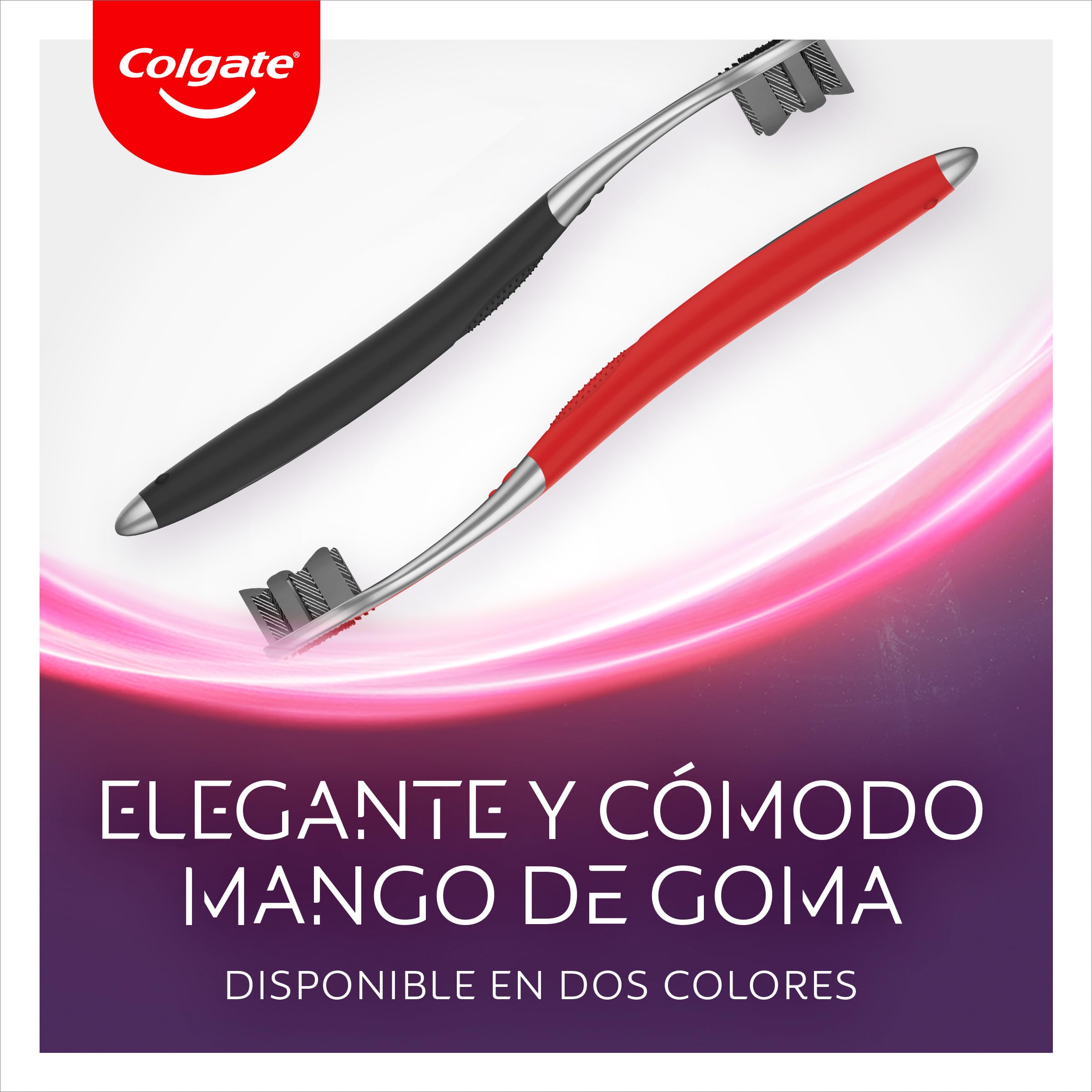 COLGATE Max White Ultra Węgiel Szczoteczka do zębów Miękka 1 szt. Jasne i zdrowe zęby Usuwa Plamy, Pełne Czyszczenie Międzyzębowe i Dziąseł, Zdrowe Usta, Recykling Pojemnik