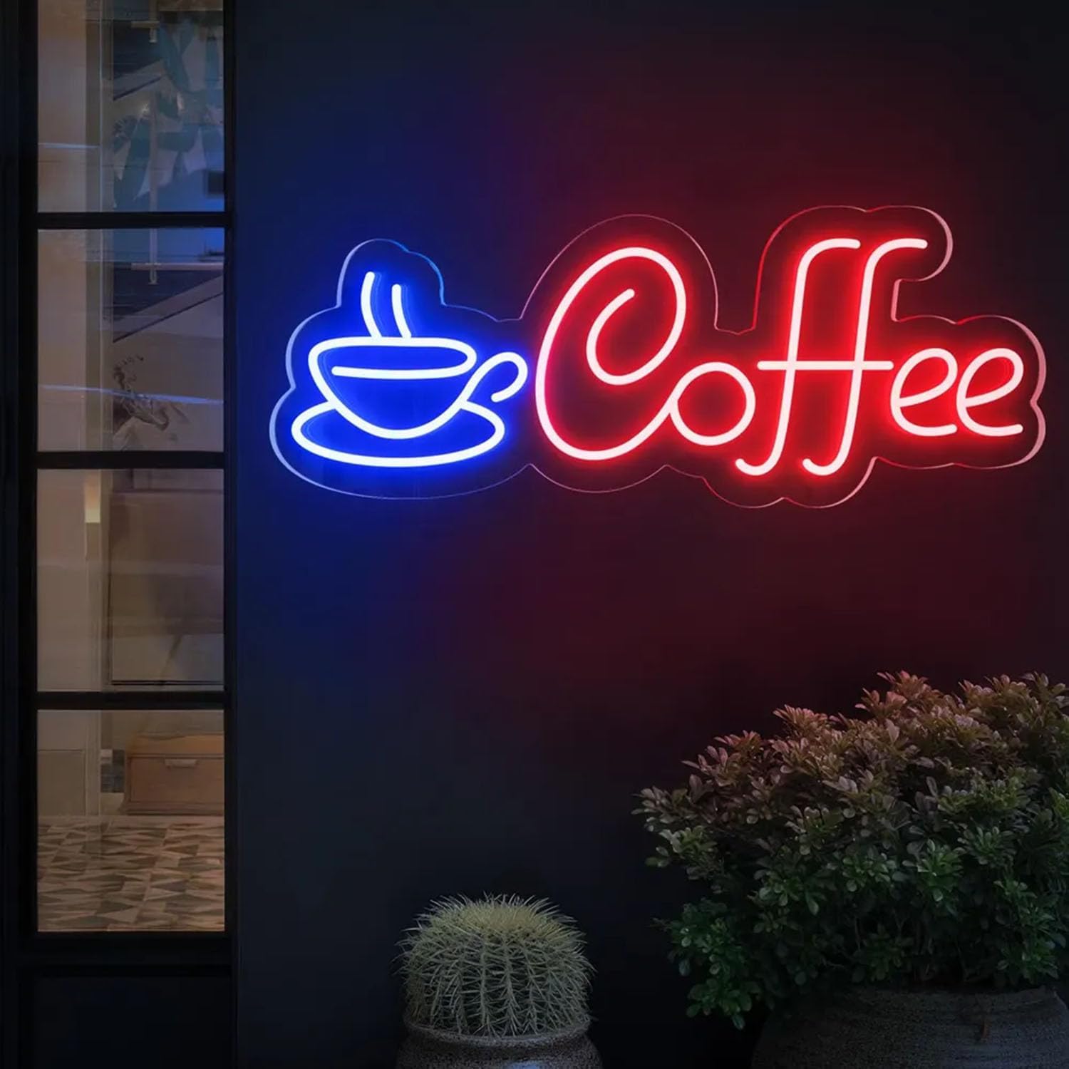 Coffee Neon Sign, Open Tea or Coffee Decoration