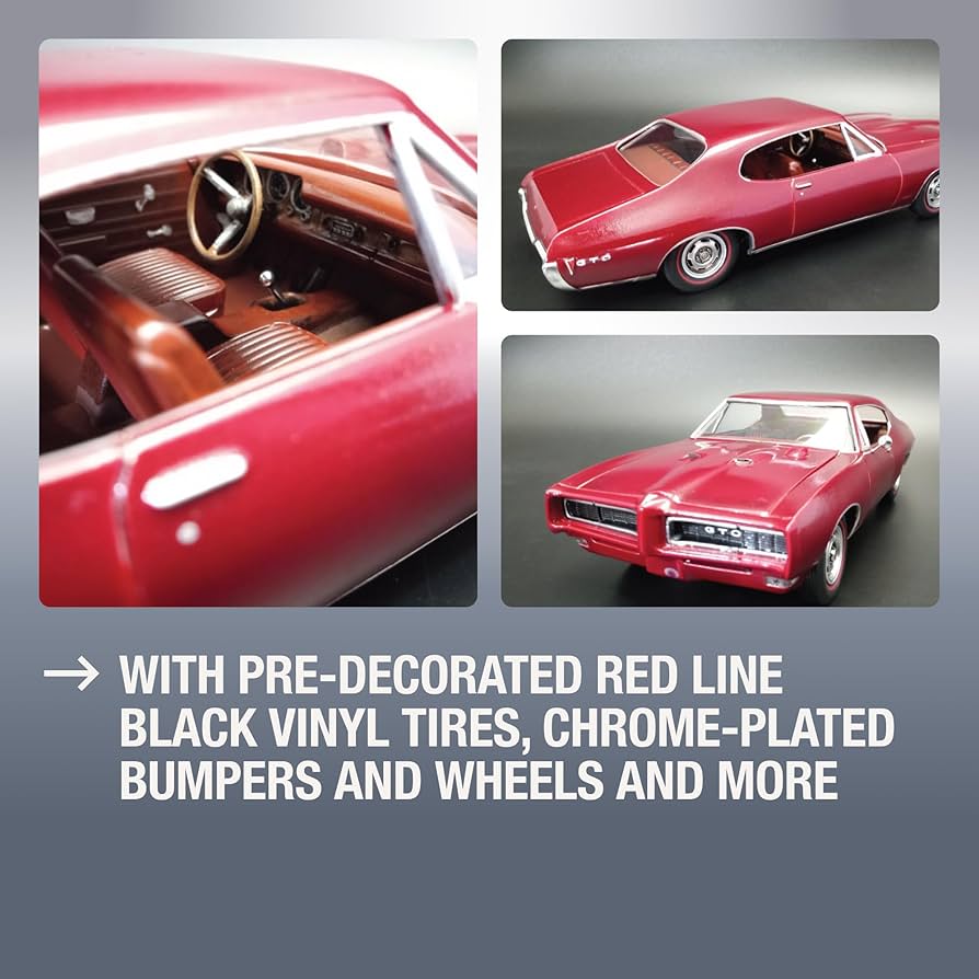 Amazon.com: AMT 1968 Pontiac GTO Hardtop Craftsman Plus 1:25 Scale