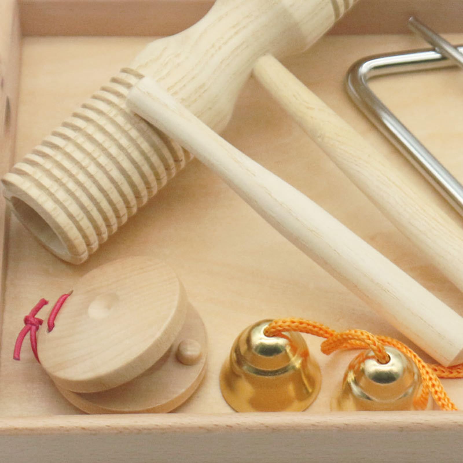 Set strumenti musicali in legno da 10 per bambini in età prescolare, giocattolo musicale per la prima educazione, giocattolo a percussione, per ragazzo e ragazza, set per la prima educazione