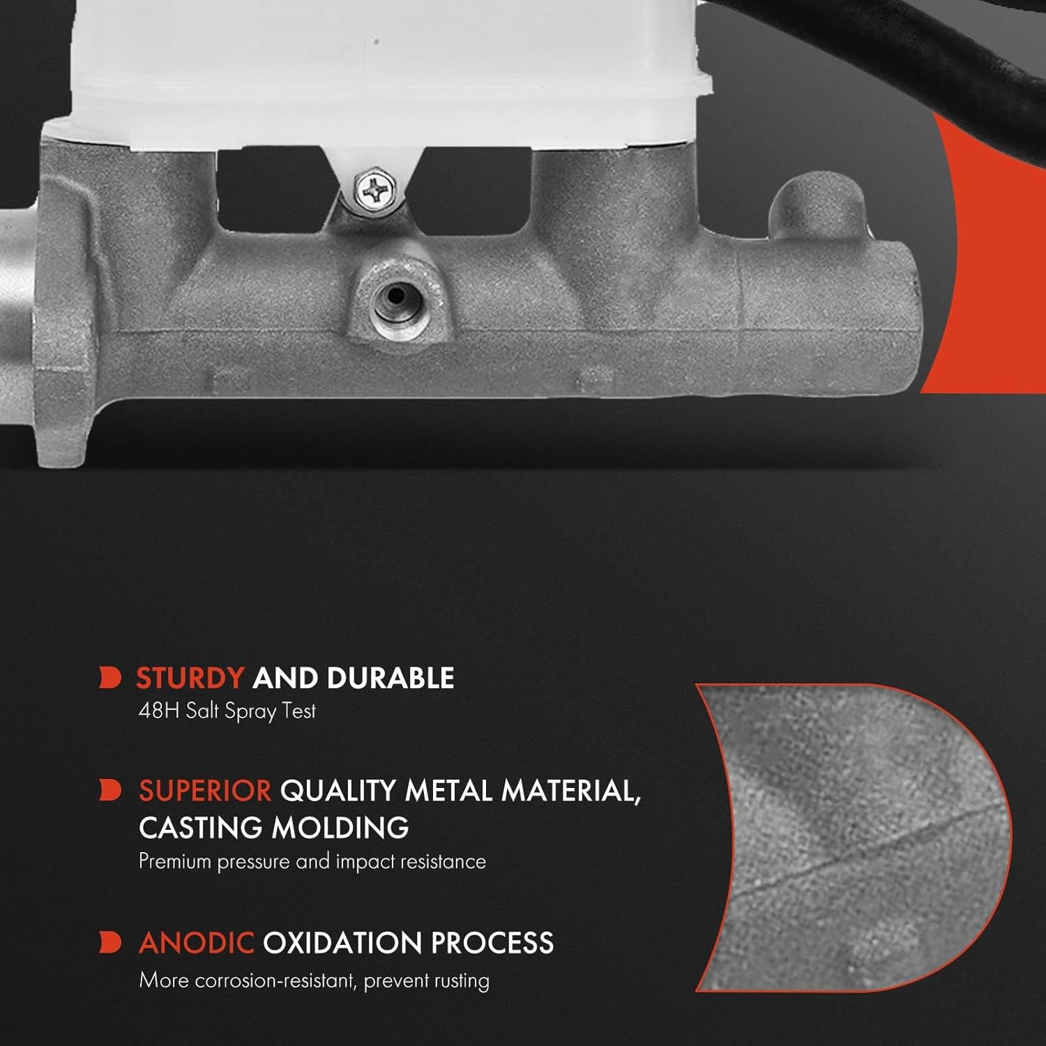 A-Premium Brake Master Cylinder with Reservoir and Cap Compatible with Honda Vehicles - For Fit 2009 2010 2011, L4 1.5L - Replaces 46100TF0Y01, 46101TK6305