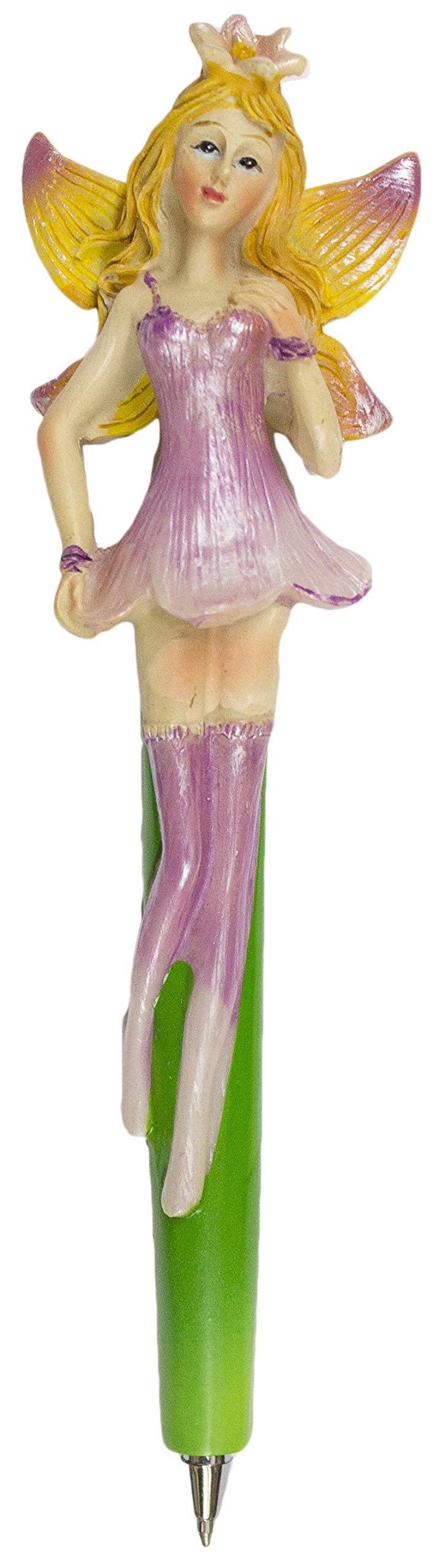 Giftcraft Flutter Fairies Ball Point Pen - Purple Fairy Black ink