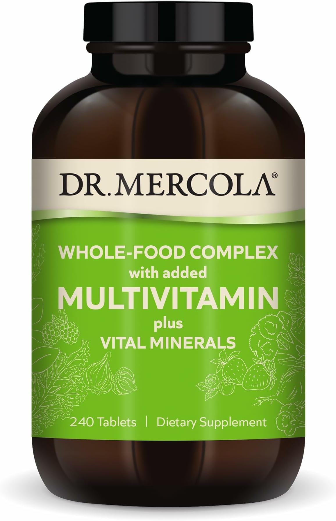 Whole-Food Complex with Added Multivitamin Plus Vital Minerals - Supports Nutrition & Immune Support - Bioavailable - GMO Free - 240 Tablets (30 Servings)