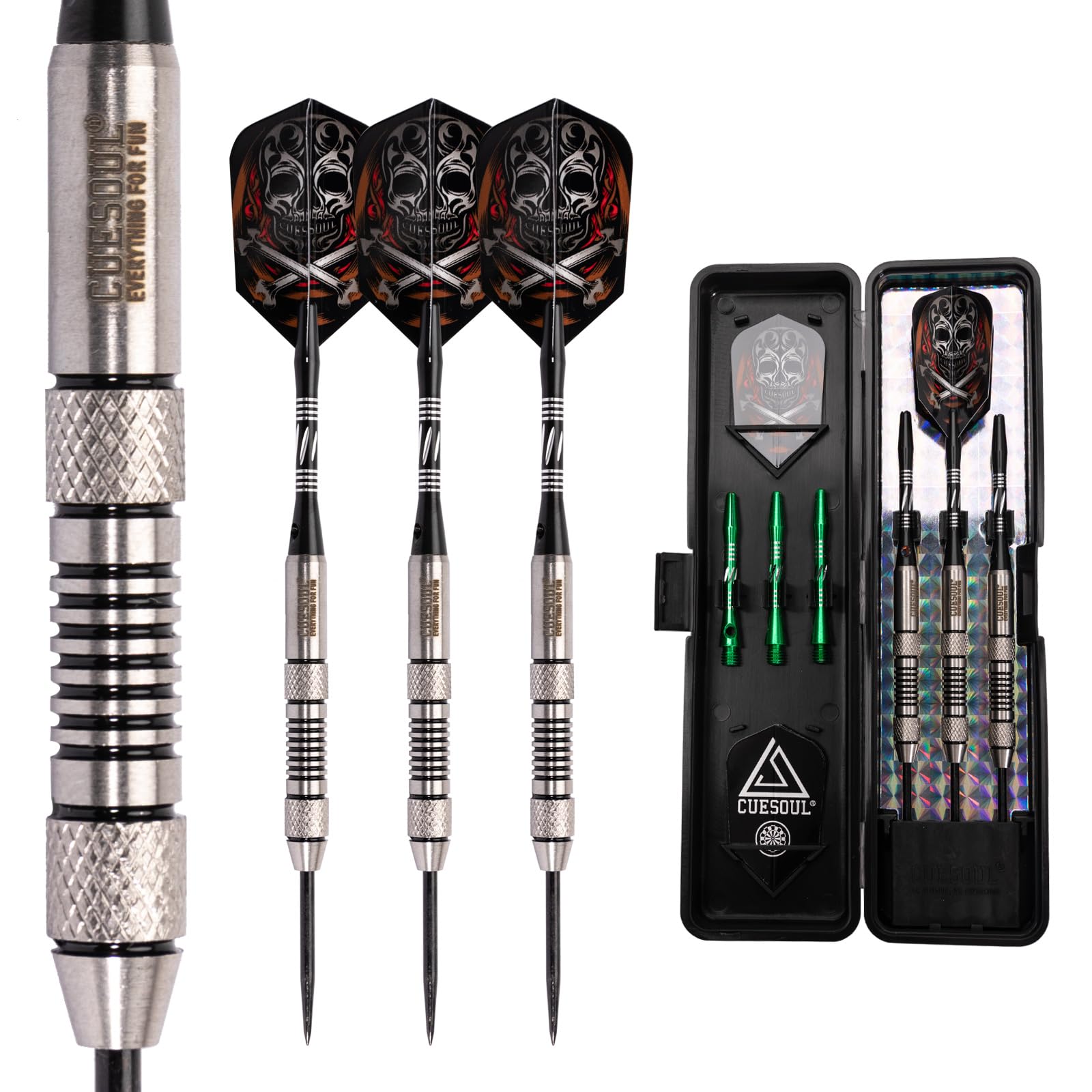 CUESOUL Tungsten Steel Tip Darts- Precise Barrels 18 19 21 24 Grams