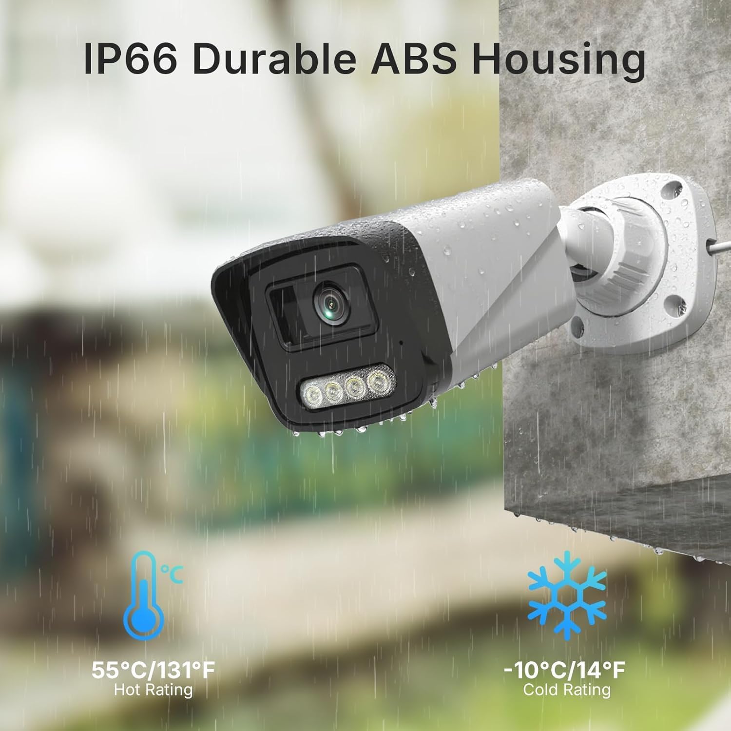 PoE Security Camera System, 6pcs Wired 3MP Outdoor IP Cameras with Color Night Vision, AI Human Detection, Two-Way Audio, 4K 8CH NVR with 3TB HDD for 24-7 Recording, No Monthly Fee