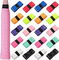 XIPEGPA 20-Pack Tennis Racket Grip Tape - Badminton Squash Overgrip PU Tape for Fishing Rods Bike Handles (10 Colors)