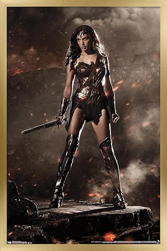 Miniatura 18 de Trends International DC Comics Movie-Batman v Superman-Wonder Woman Wall, 22.375 x 34 pulgadas, paquete de póster y clip premium Paquete de póster