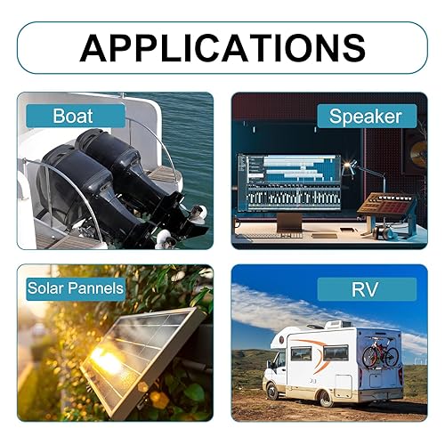 Miniatura 6 de Cable marino de calibre 8, cable de cobre estañado de grado marino de 30 pies, cable de altavoz marino dúplex para barco, automóvil, caravana,