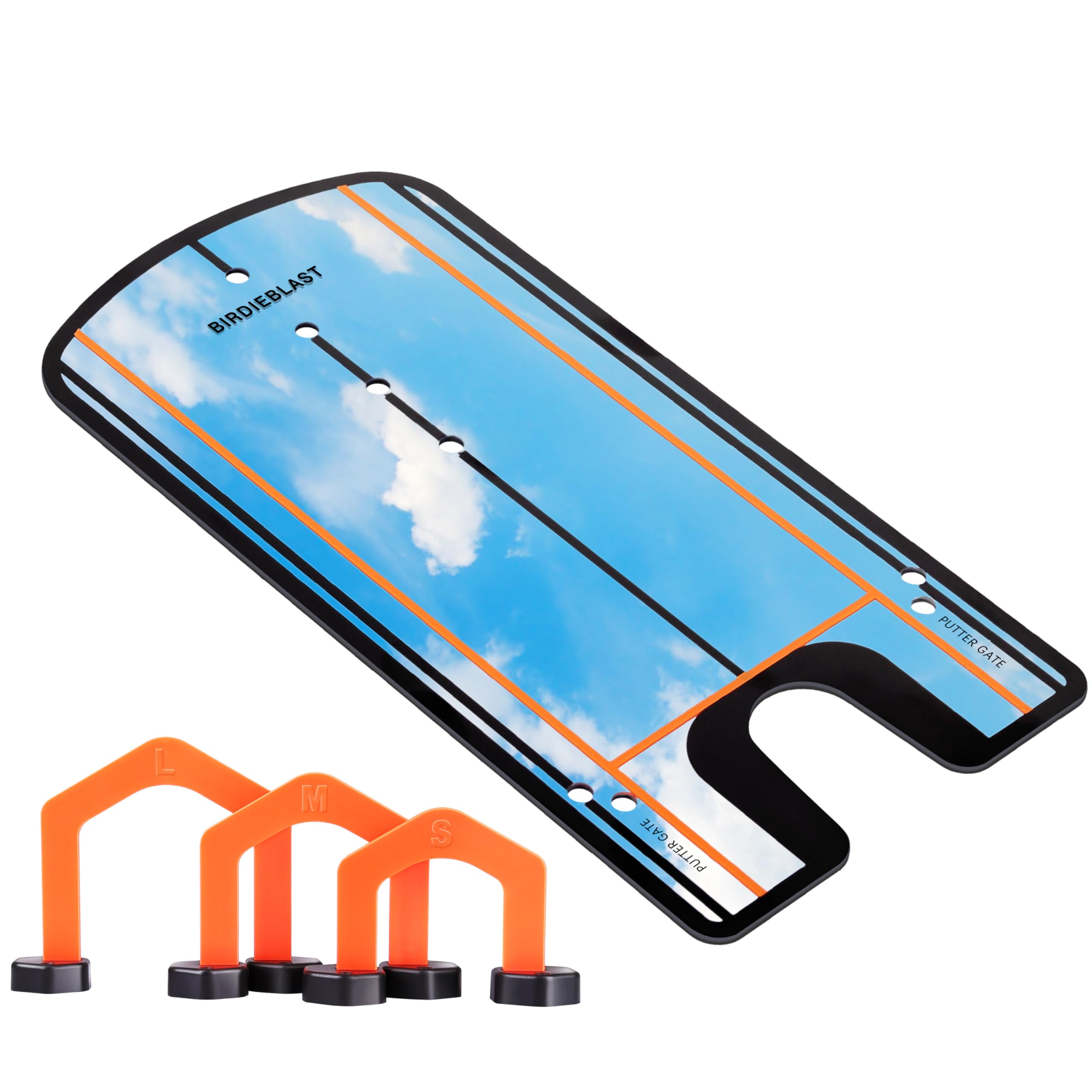 Golf Putting Mirror, Putting Mirror Training Aid for Golf with Putter Line,Golf Training Putters for Beginners