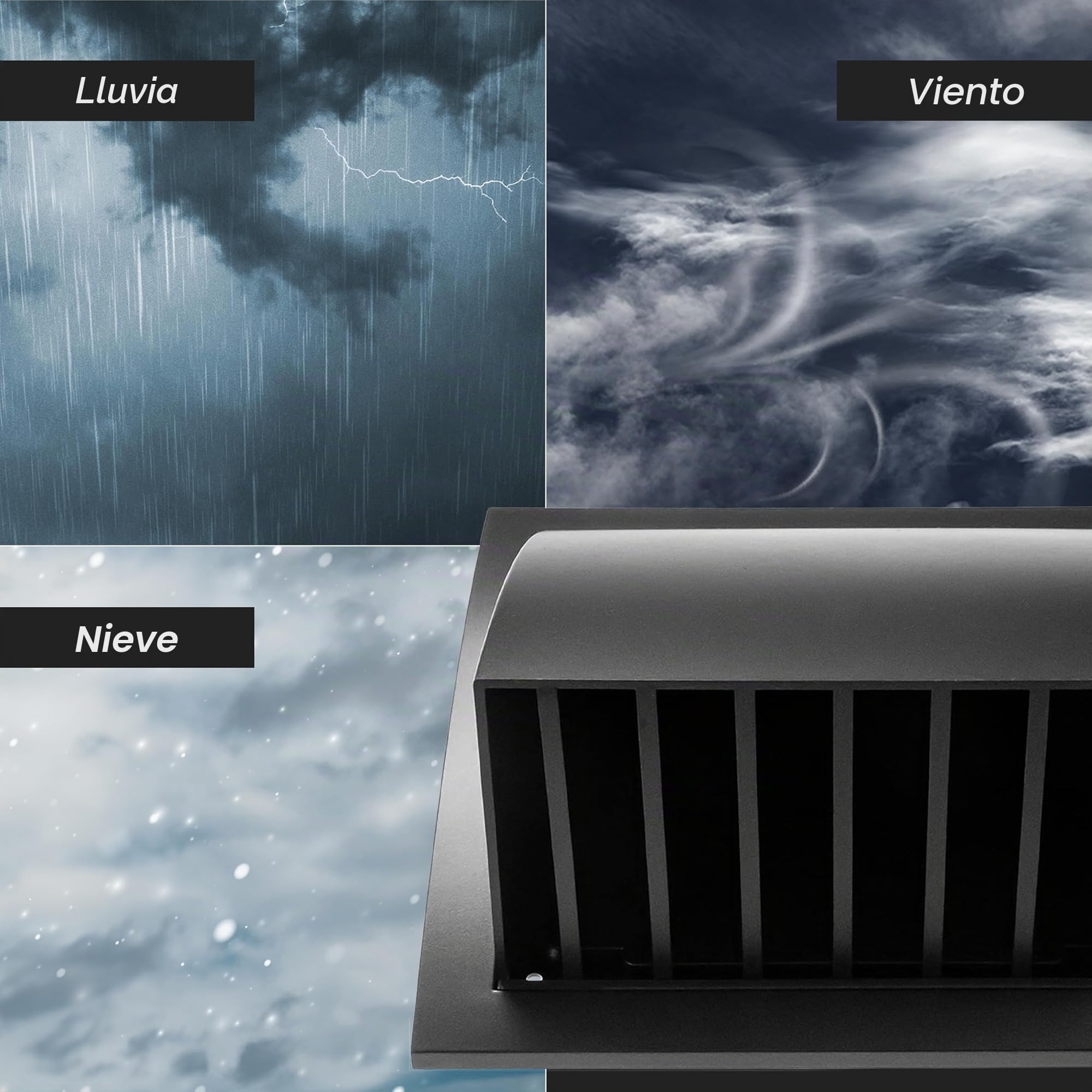 Repa Market Capucha de ventilación marrón de 150 mm para secadora, cubierta de conducto para paredes, cubierta de protección de plástico ABS con cubierta de lluvia y amortiguador de corrientes
