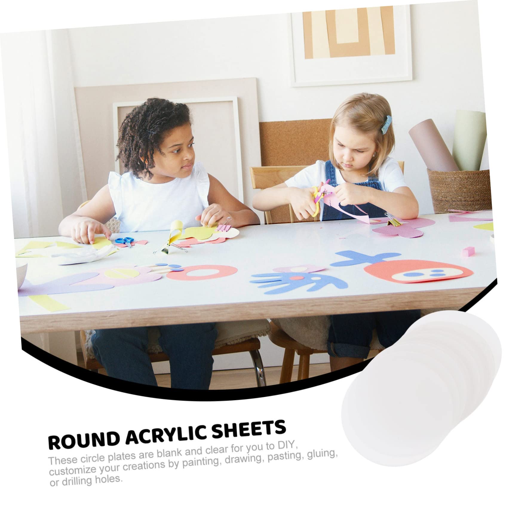 Alipis Acrylic Circle Discs 18 Pcs for Craft Displays Cake Bases and Handmade Decor Projects