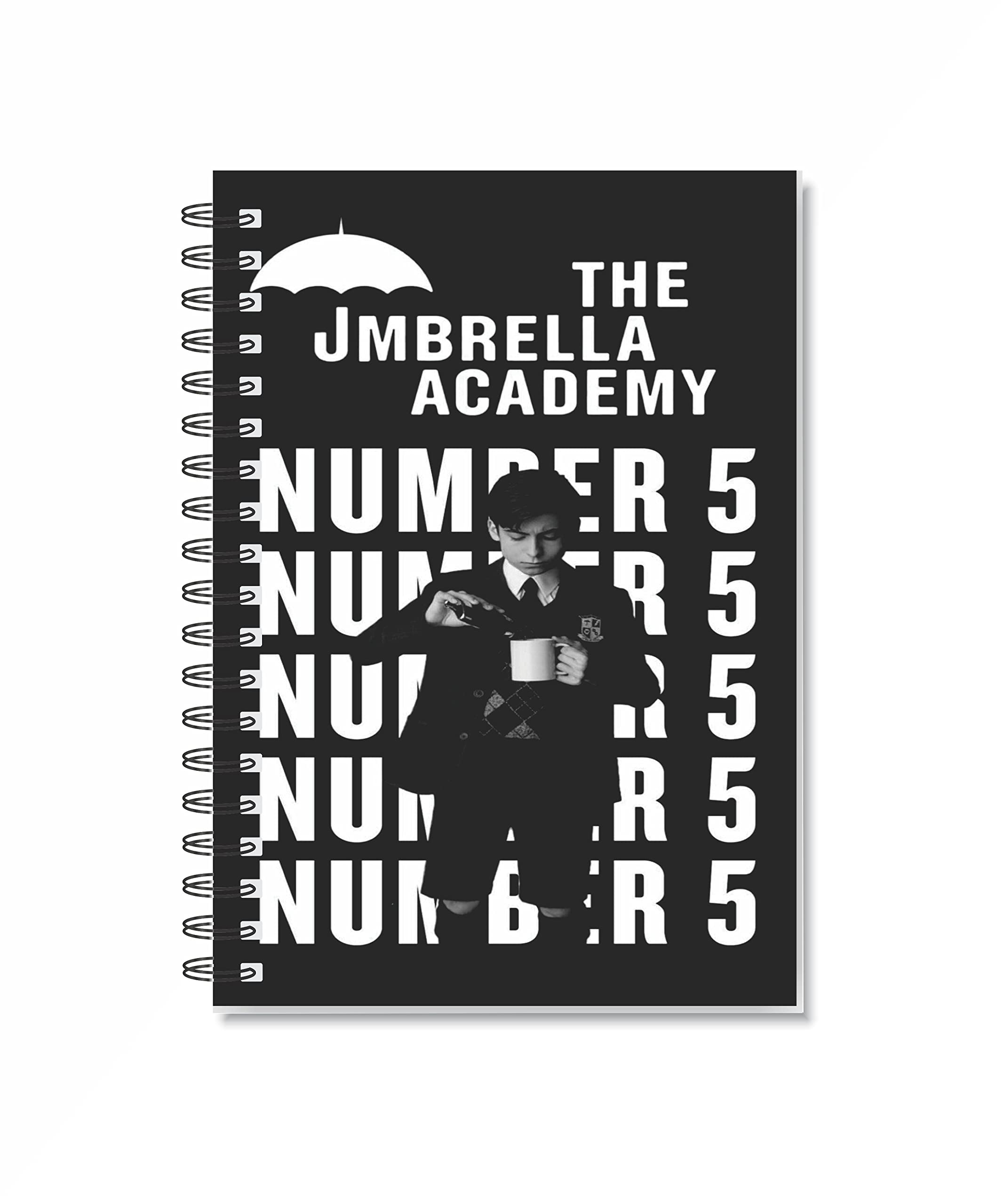 CRAFT MANIACS U ACADEMY NUMBER 5 BLACK PRINTED 120 RULED PAGES DIARY BEST STATIONERY FOR U ACADEMY FANS
