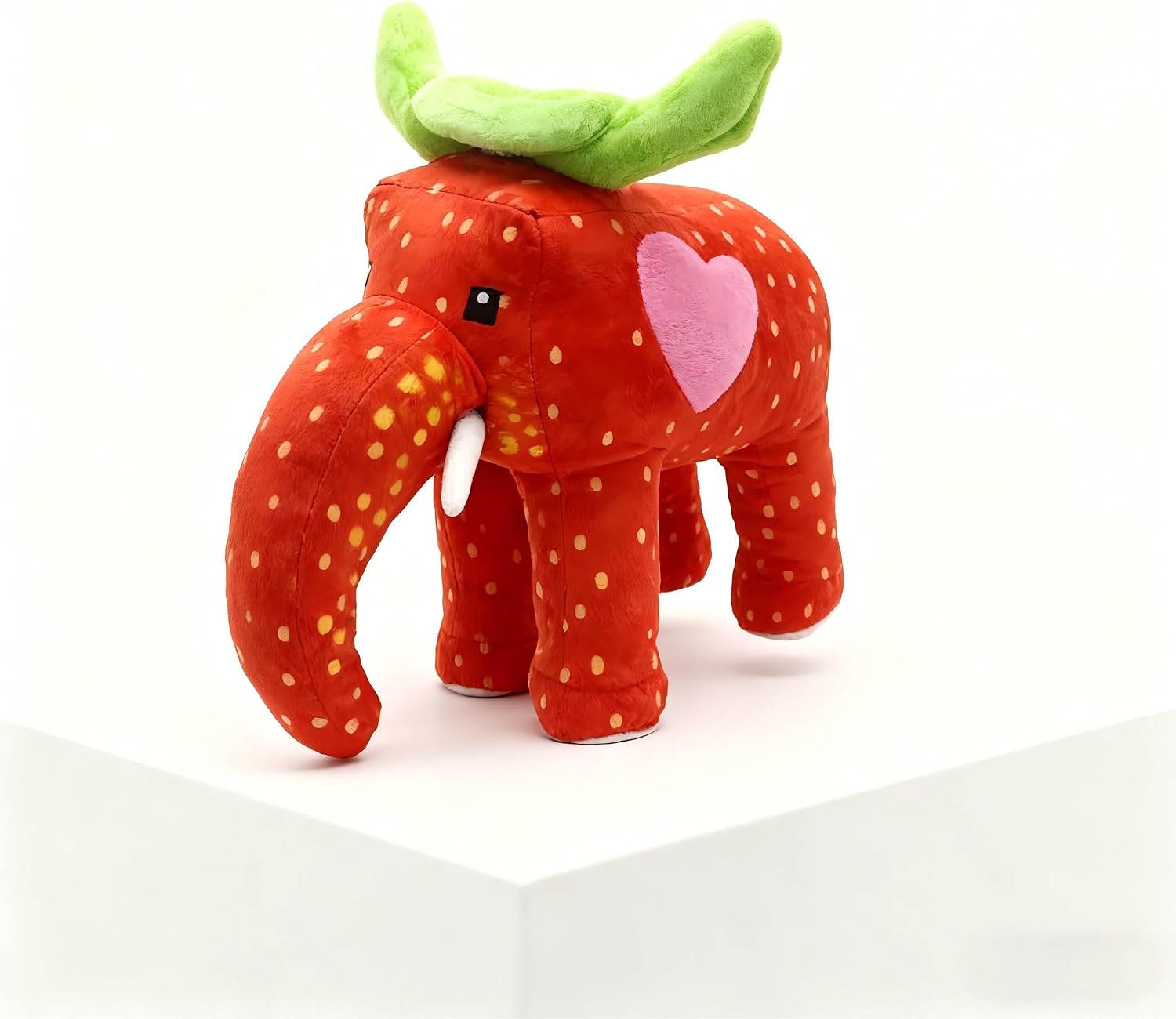 Peluche Brainrot De 9.8 Pulgadas – Elefante Fresa Inspirado En El Videojuego, Coleccionable Suave Y Divertido Para Fans, Ideal Como Regalo O Decoración