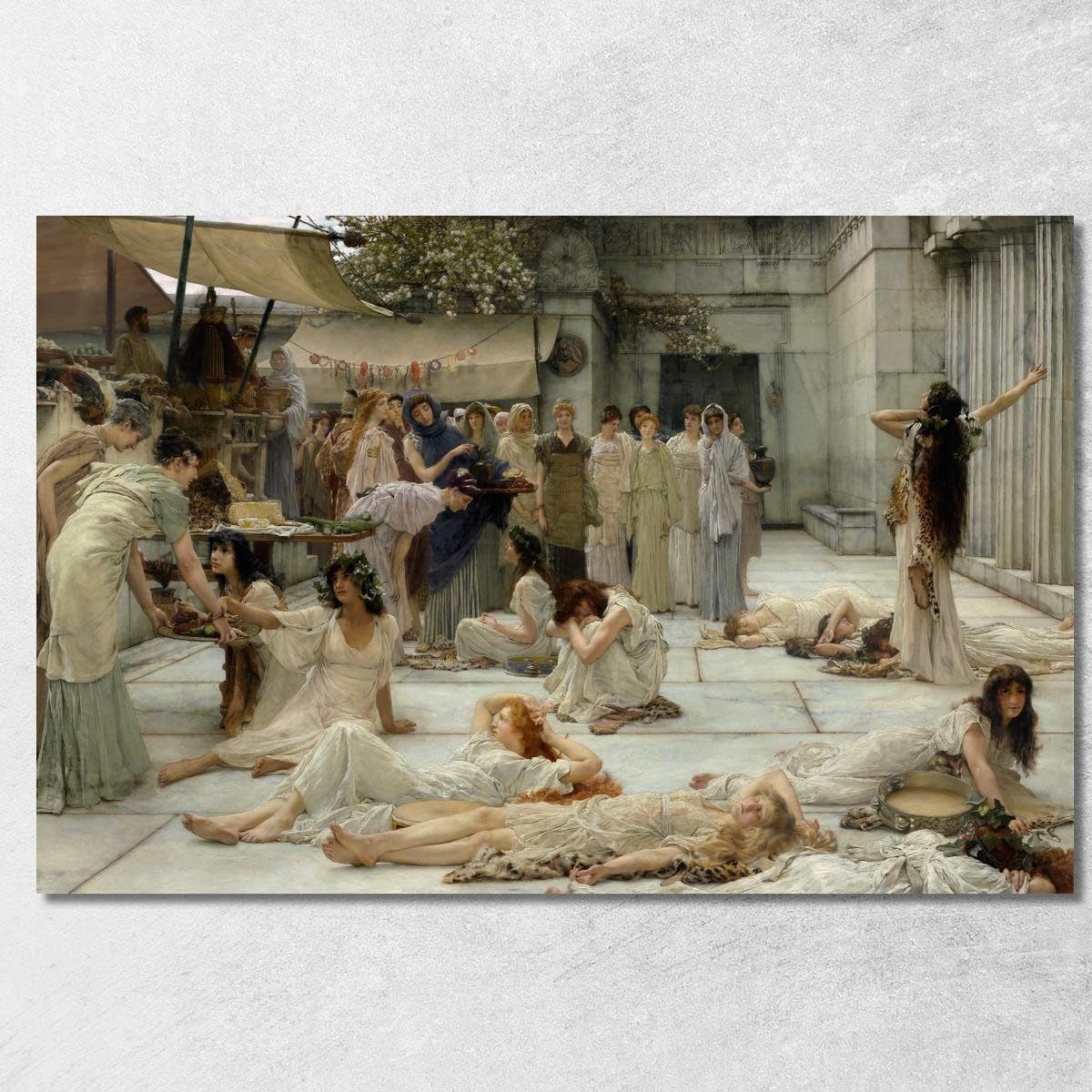 Tableau lat46 Les femmes d'Anfix Lawrence Alma-Tadema pour sublimer un mur vide 50x30