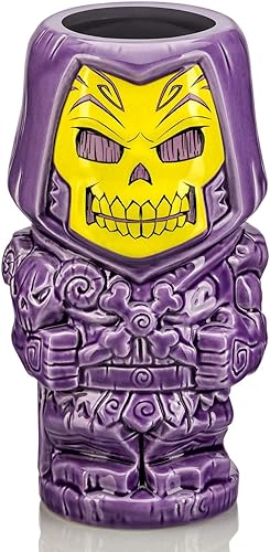 Geeki Tikis Masters of the Universe Skeletor - Taza de cerámica coleccionable oficial de Tiki | Juego de vasos tropicales para el hogar | Capacidad