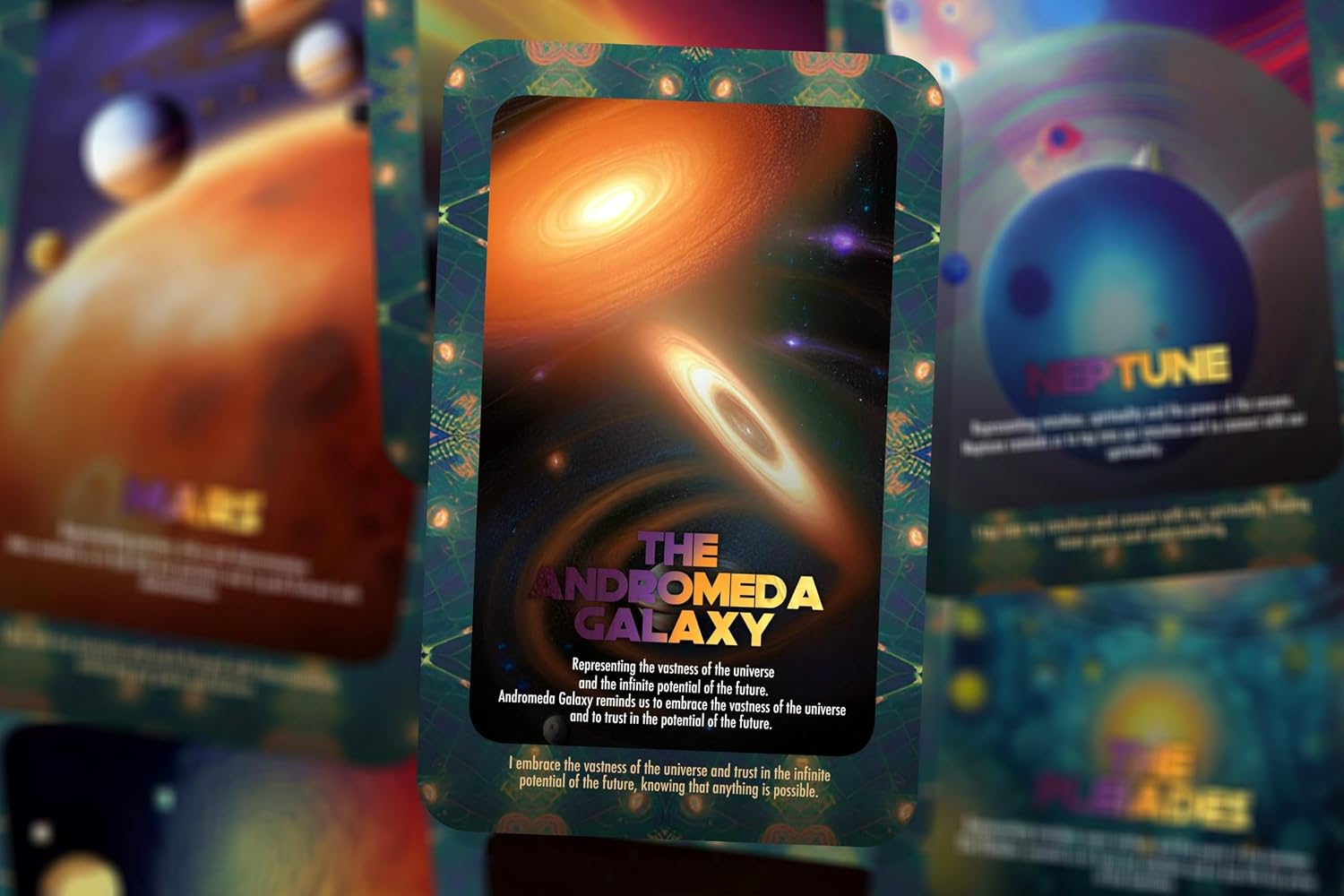 Ibiza Tarot Guided by The Stars - The Universe's Support for Your Journey | Fortune Telling Oracle Cards Deck for Beginners | Authentic Oracle Reading Experience - Set of 23 Cards