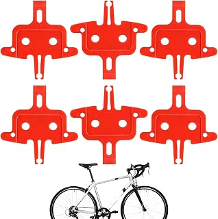 自転車 ブレーキパッド 6枚セット ディスクブレーキ スペーサー 油圧式ブレーキパッド保護スペーサー 軽量で丈夫なプラスチック製 MTB/ロードバイク/折りたたみ自転車用 パッド交換・整備時の挿入工具