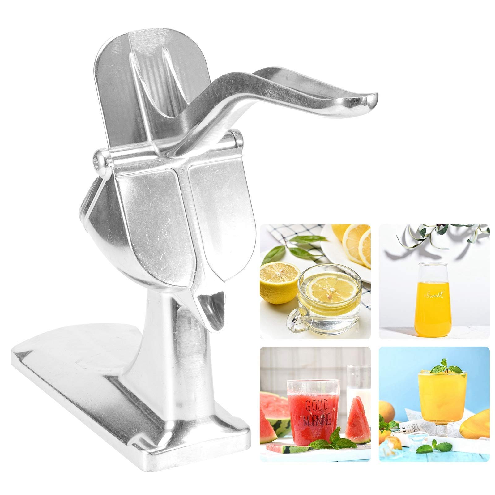 Exprimidor de jugo de manivela, exprimidor manual de frutas, limón, naranja, prensa, accesorios de cocina, aluminio
