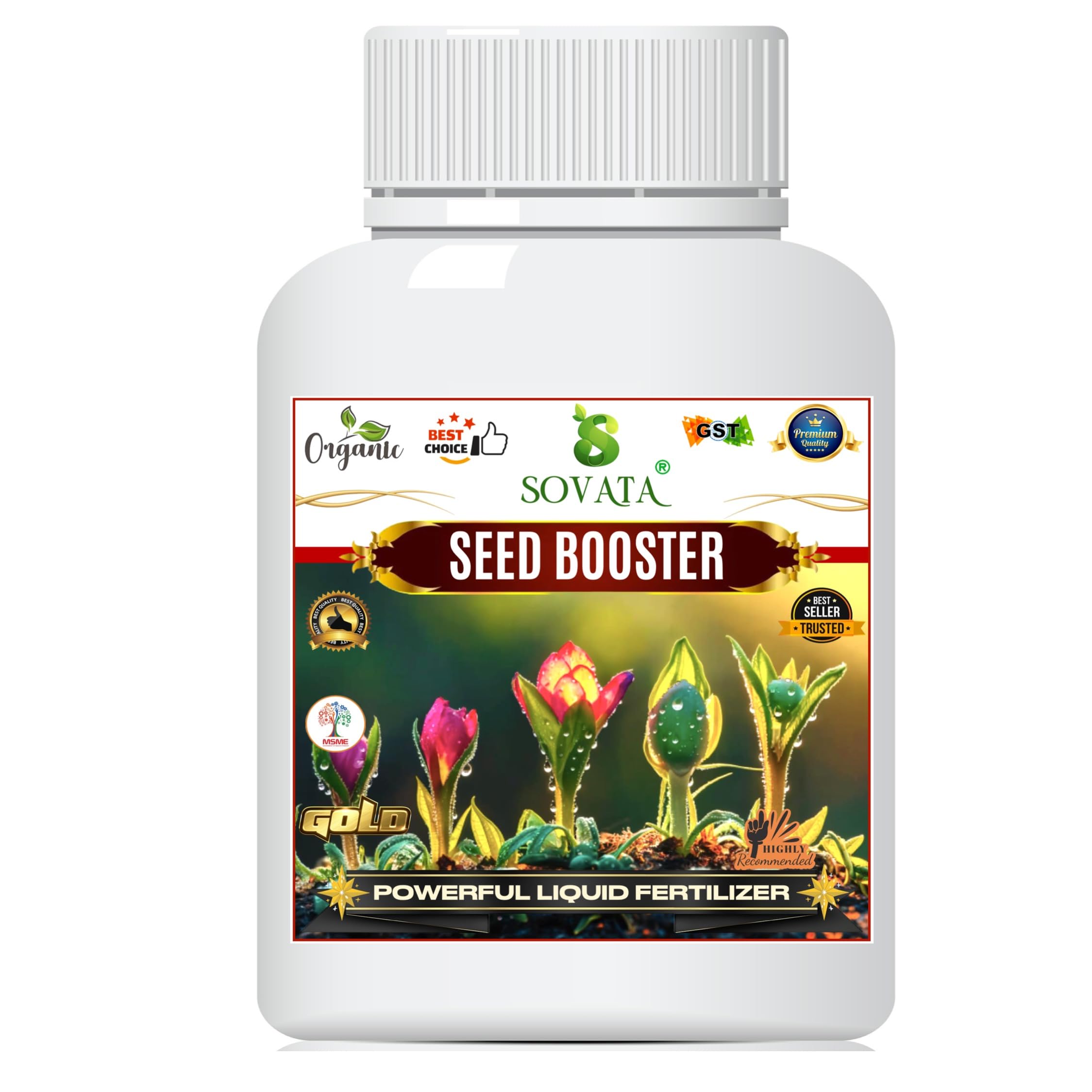 Seed Booster, Essential Organic Powerful Liquid Fertilizer For Overall Healthy Growth of Plants. (250 ml)-image-26