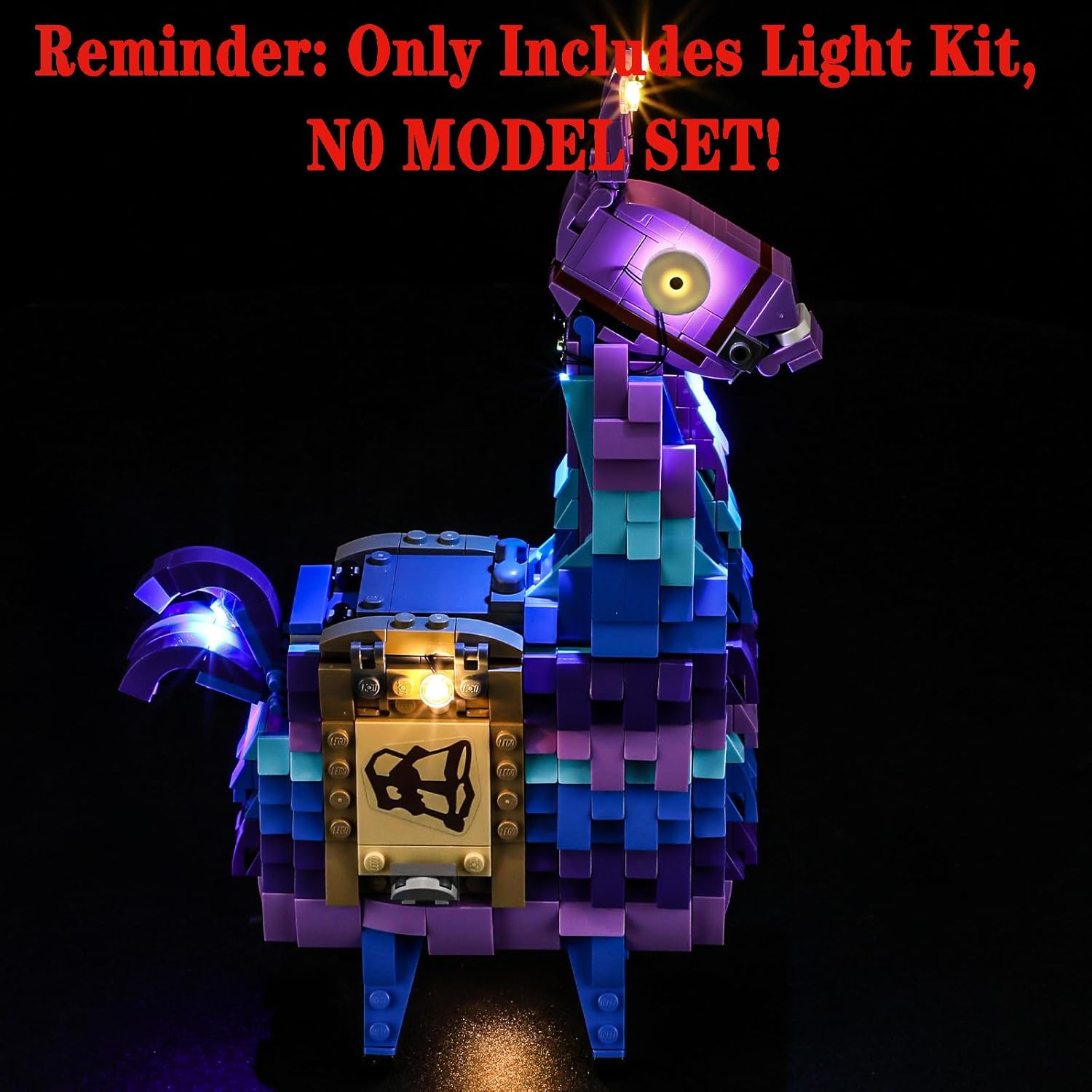 LED Light Set Compatible with Lego Supply Llama Fortnite 77071 Building Blocks Model - Model Set NOT Included