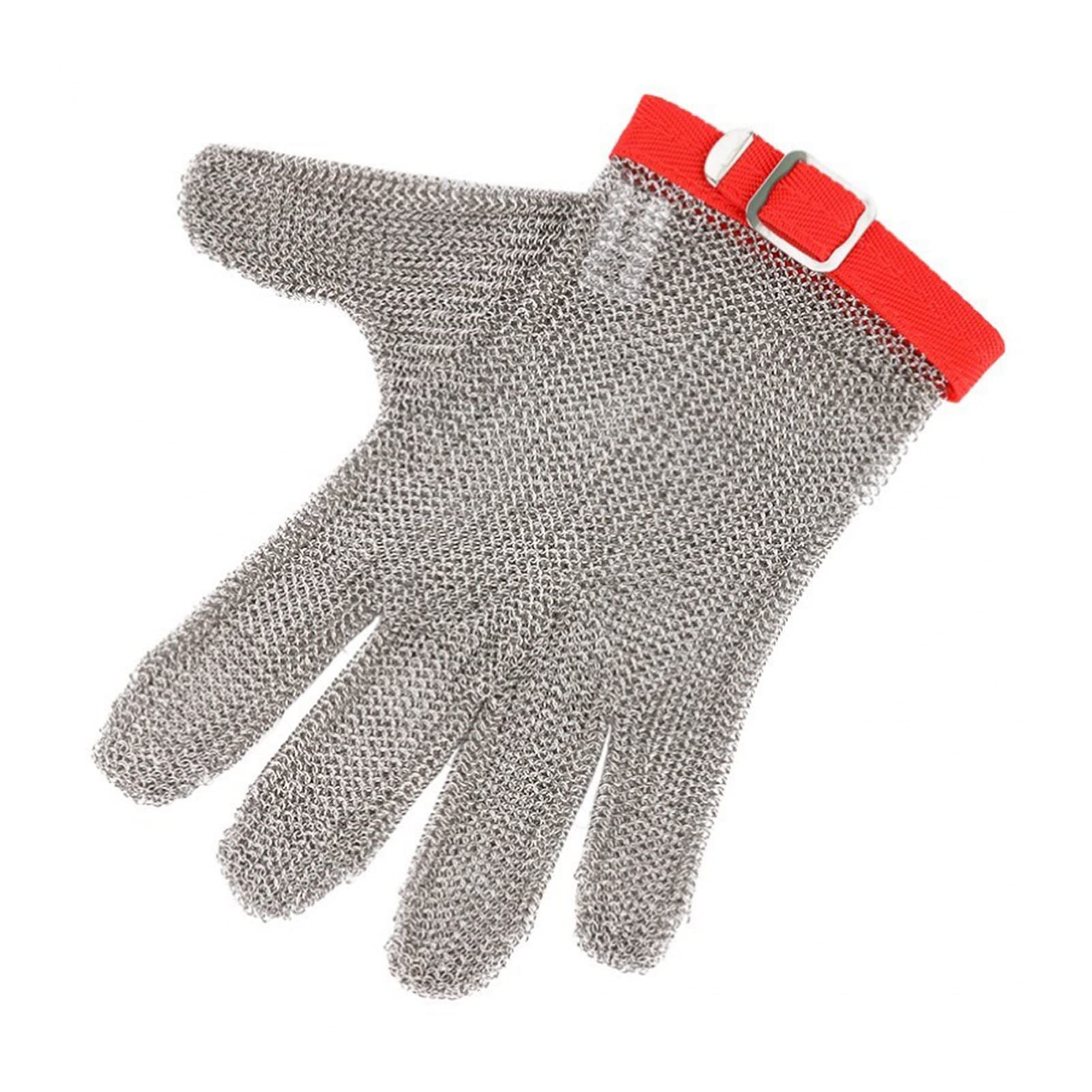 Guantes Antideslizantes, Guantes De Metal De Acero Inoxidable 304, Seguridad Antioxidantes Duraderos, Tamaño Ajustable, 6 Tamaños (Size : XXS)
