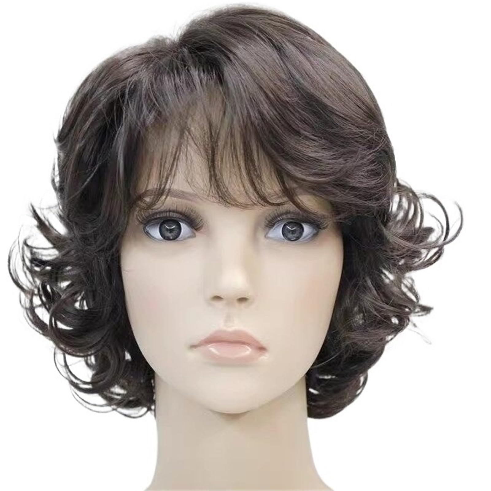 ZTHYSHOZ Women's Wig Women's Short Curly Hair Wig Naturally Fluffy Daily(Natural)