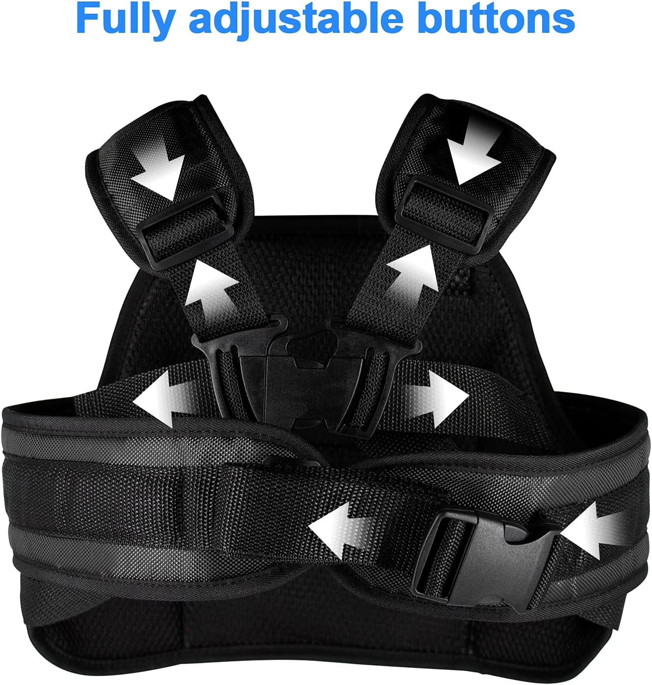 Adjustable Harness, Prevent Passengers from Falling for ATV,Snowmobile,Grey