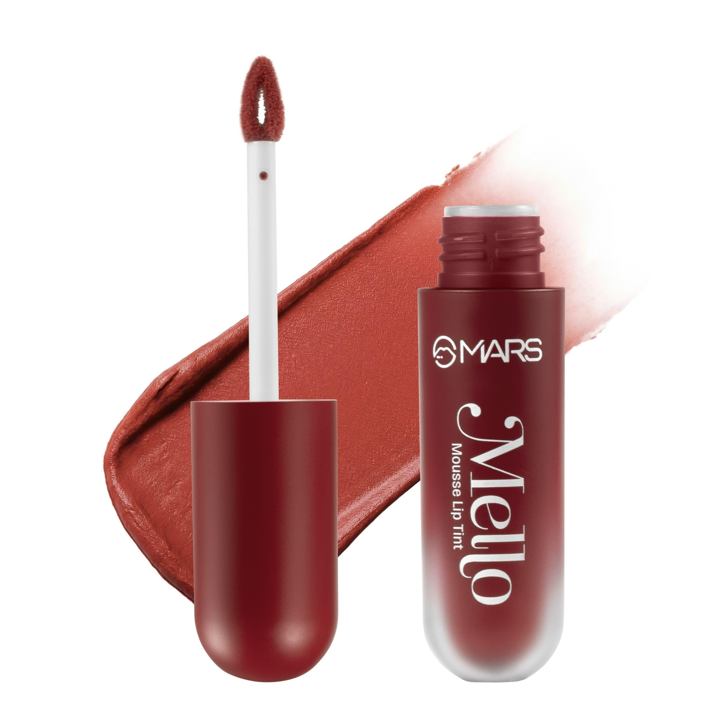 MARS Mello Mousse Lip Tint | Airy Whipped Blurring Mousse | One Swipe High Pigment | Velvet Matte Finish | Lightweight & Non-Sticky | Soft Blur Line-Free Effect | 4.5g (02-CHERRY)-image-49