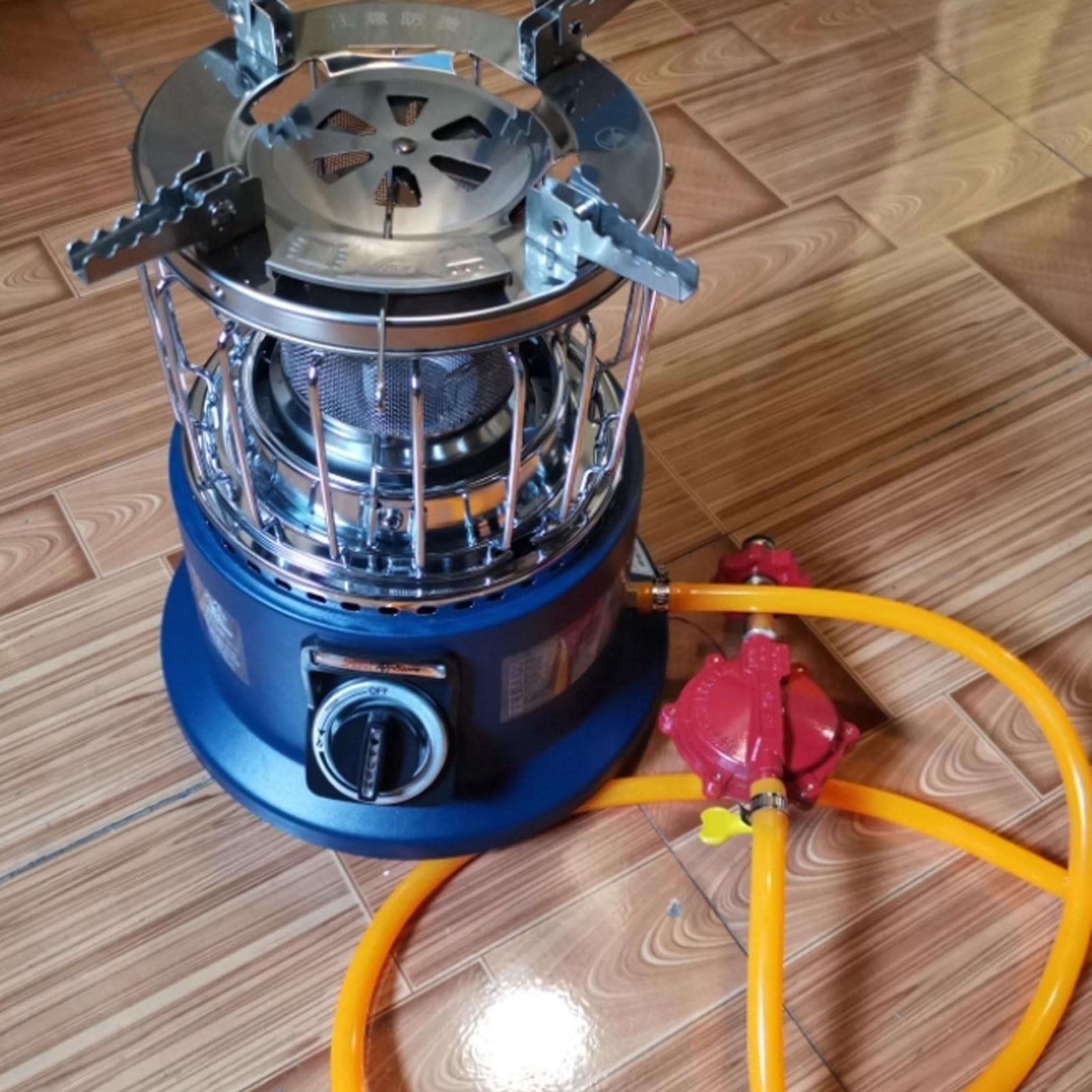Ogrzewacz Tarasowy Ogrzewacz Propanowy Zewnętrzny Metalowy 3000 W Zabezpieczenie Przed Brakiem Tlenu/zrzucaniem Ze Zdejmowaną Pokrywą Grzewczą Regulowana Moc