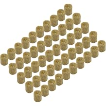 Rock Wool, 27x20mm Cylindrical Soilless Cultivation Substrate for Starting, Enhanced Aeration and Moisture Retention50pcs