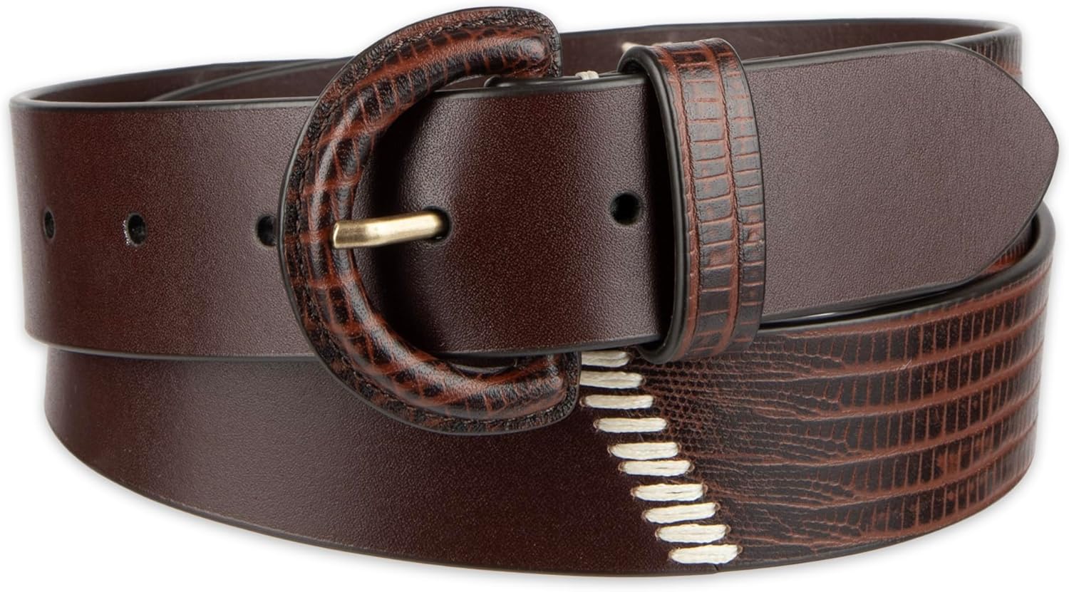 Cole Haan womens Genuine Leather Covered Buckle Wide Width Belt for Dresses, Jeans, Trousers
