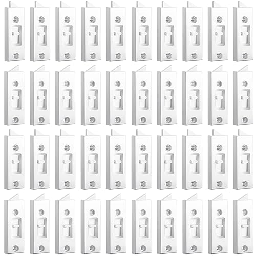 Miniatura 10 de Cerraduras de cierre de ventana, piezas de ventana y herrajes, pestillo inclinable, construcción de plástico, con resorte, espacio entre agujeros