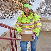 Vista 2 de J. J. Keller & Associates, Inc. Chaqueta tipo parka extraíble con forro polar para mujer, tipo R clase 3, SAFEGEAR