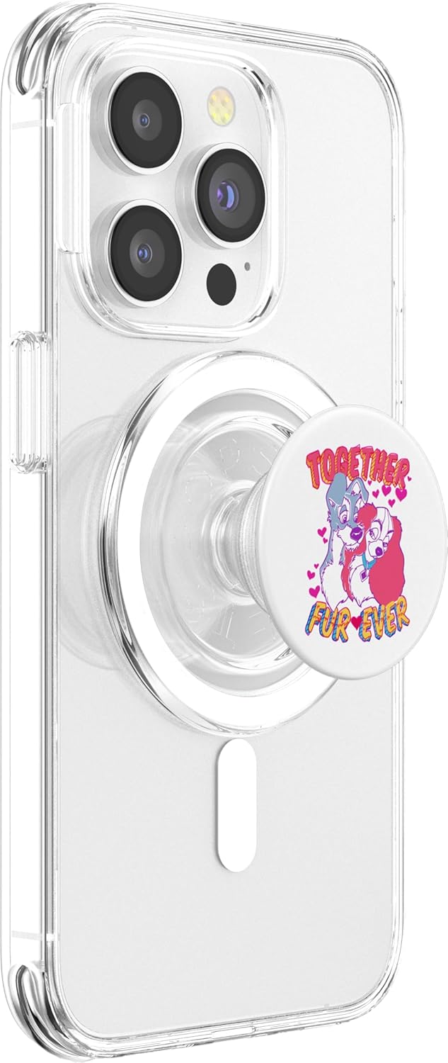 Disney Lady and the Tramp Together Fur-Ever PopSockets MagSafe PopGrip for iPhone