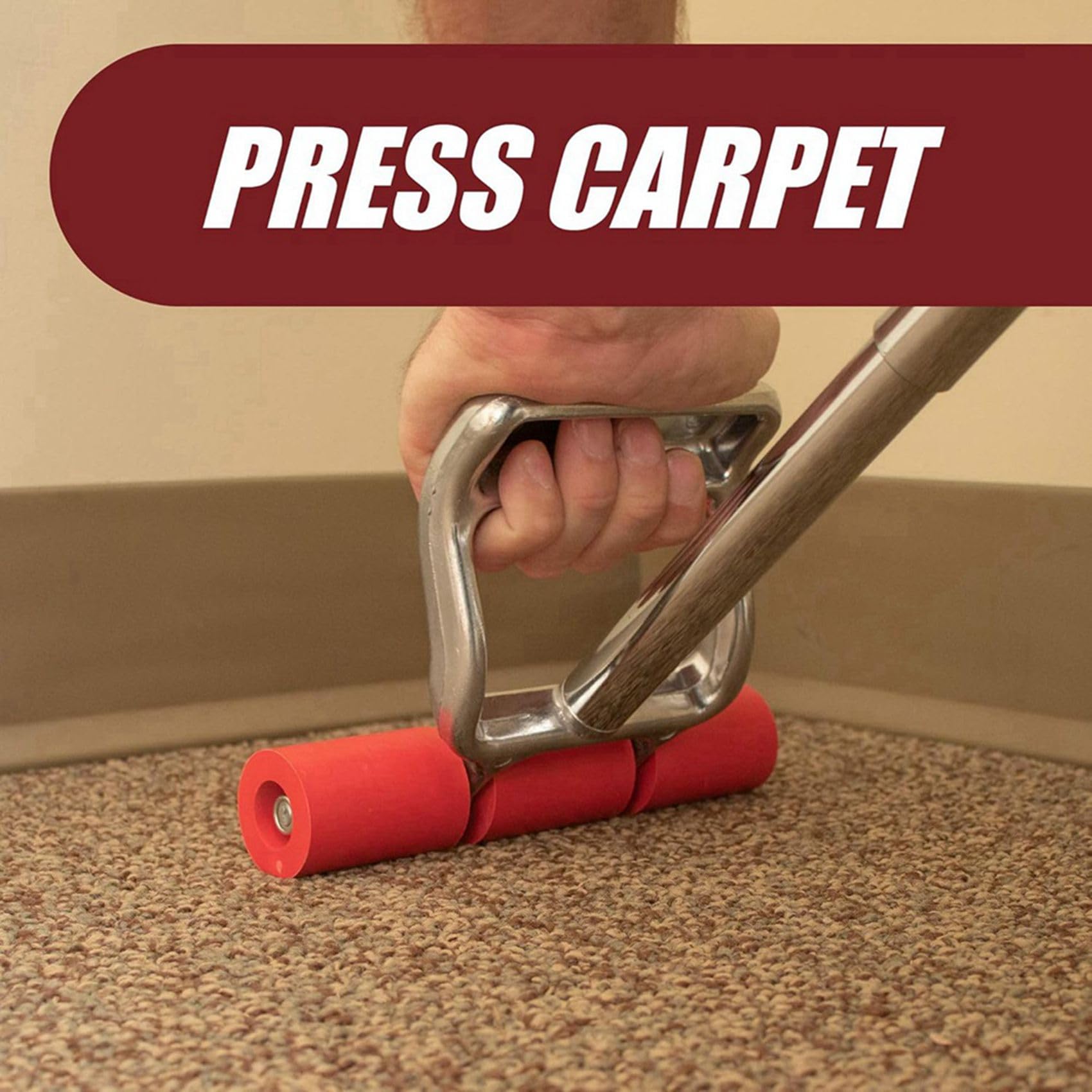 2X Rodillo Retráctil Resistente para Pisos y para Laminados, Alfombras, Azulejos y Revestimientos de Se Extiende Hasta 27 Pulgadas.