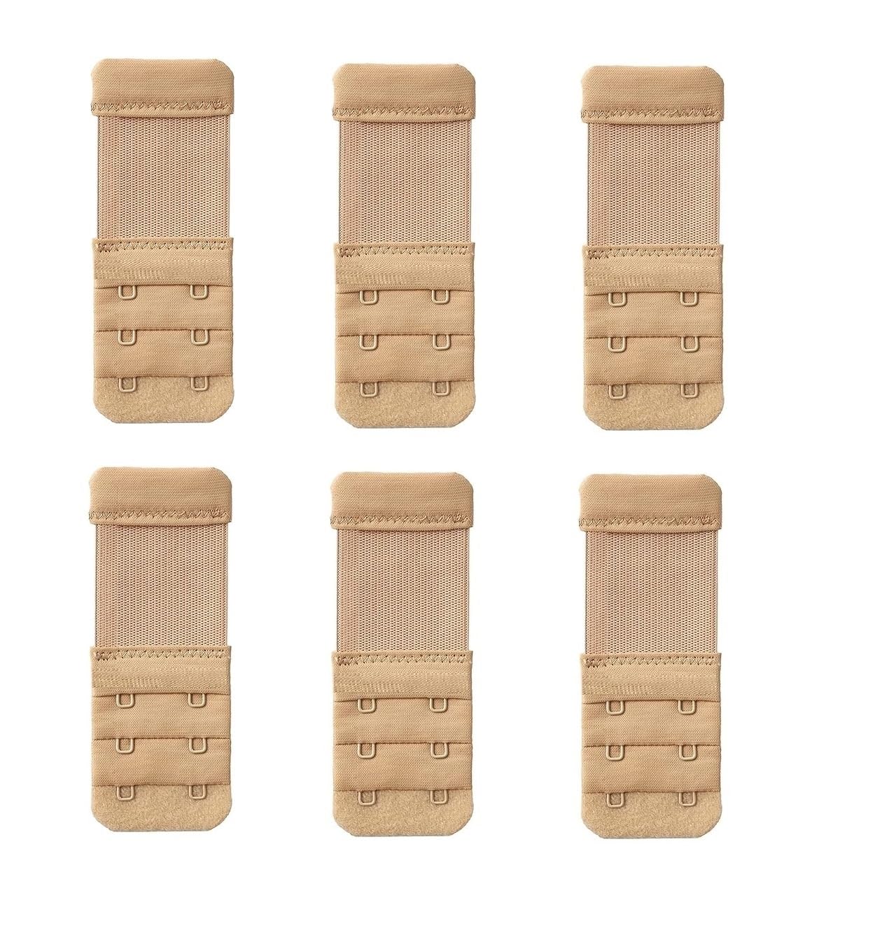 Bra Hook Extender For Women Stretchy Bra Extension Straps Adjustable Comfortable Back Band Extender For Girls 6 Pieces Skin Color-image-33